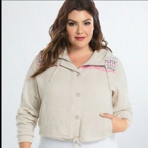 Torrid Lightweight Crop Jacket Women’s Size 3
